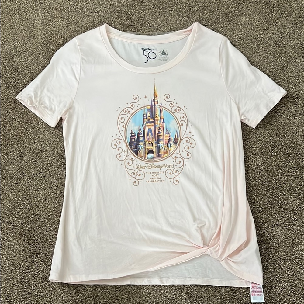 Disney 50th anniversary Pink Short Sleeve T-Shirt